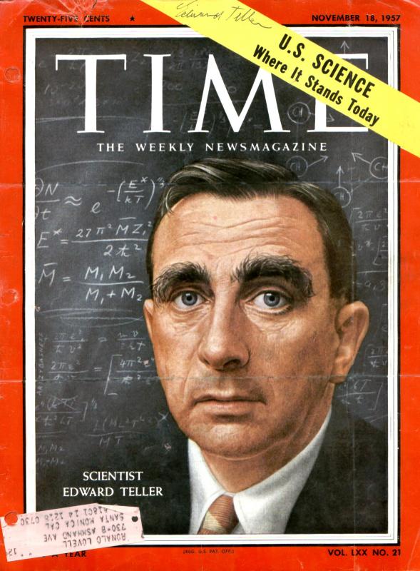 A time magazine cover with an image of a man.