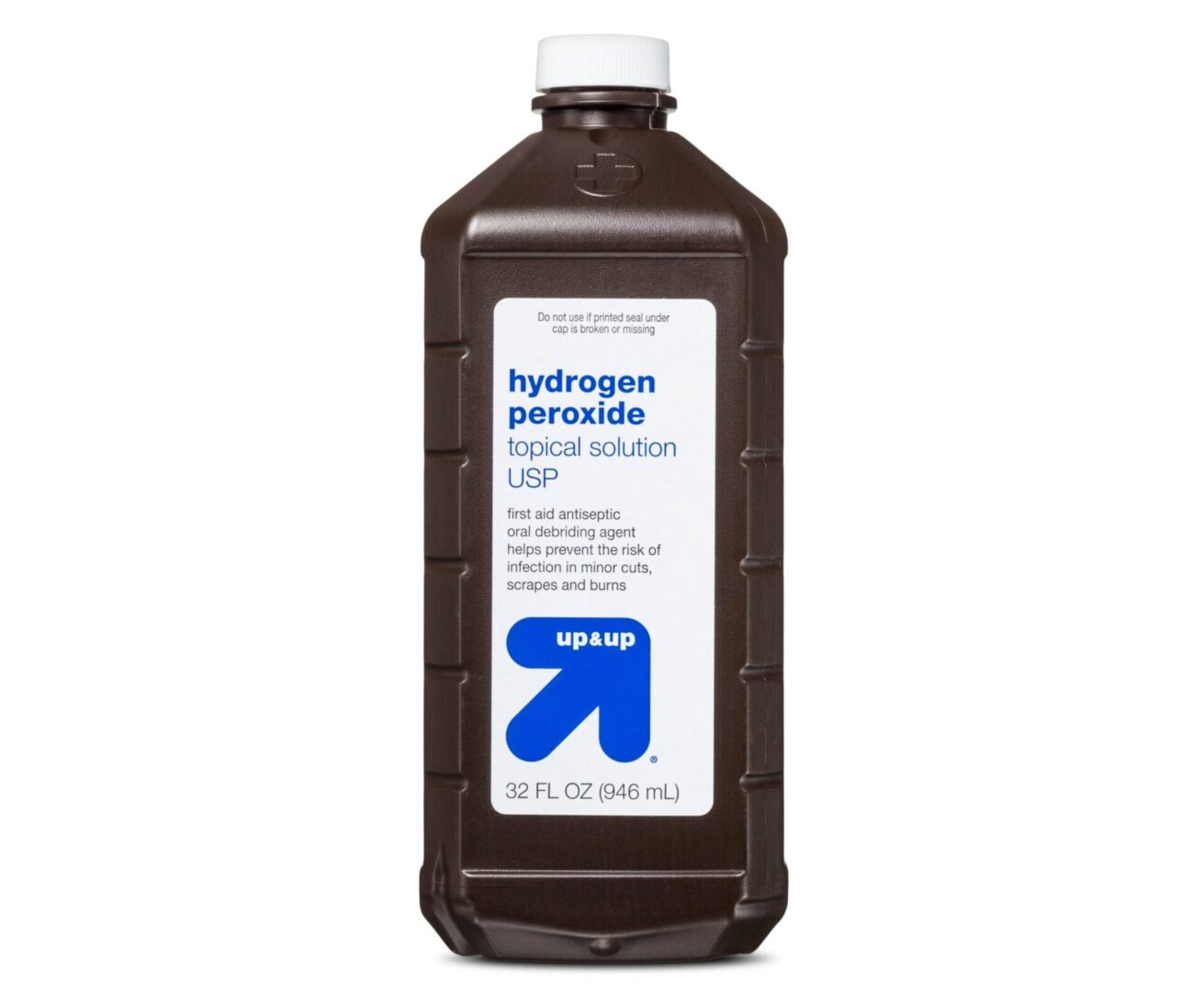 32 oz bottle of Up & Up hydrogen peroxide.