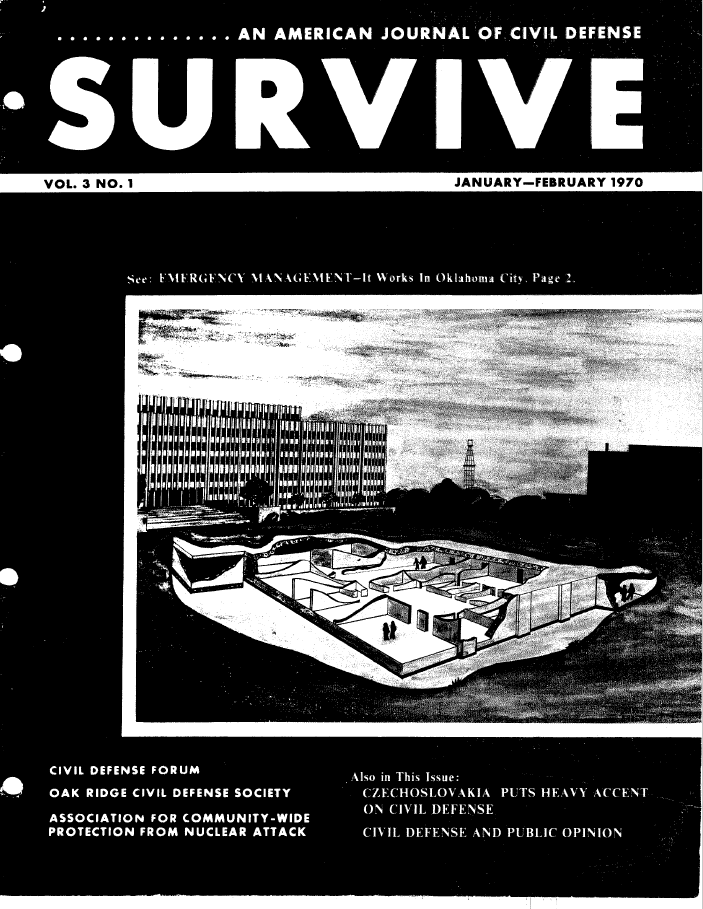 Journal of Civil Defense, 1970 Volume 3 Issue 1, Cover