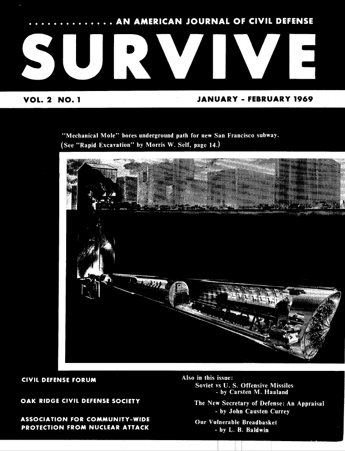 Journal of Civil Defense, 1969 Volume 2 Issue 1, Cover