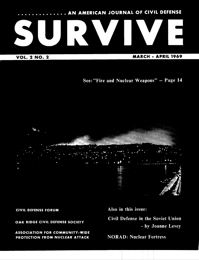Journal of Civil Defense, 1969 Volume 2 Issue 2, Cover