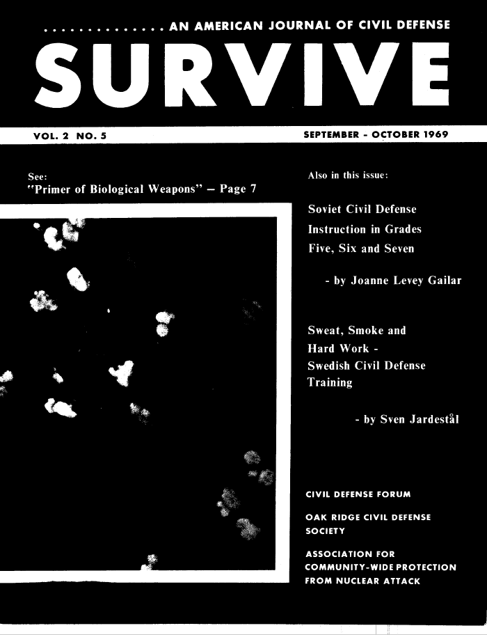 Journal of Civil Defense, 1969 Volume 2 Issue 5, Cover