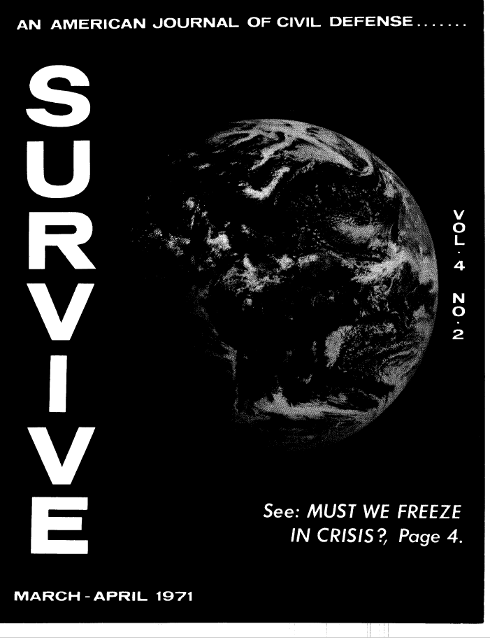Journal of Civil Defense, 1971 Volume 4 Issue 2, Cover