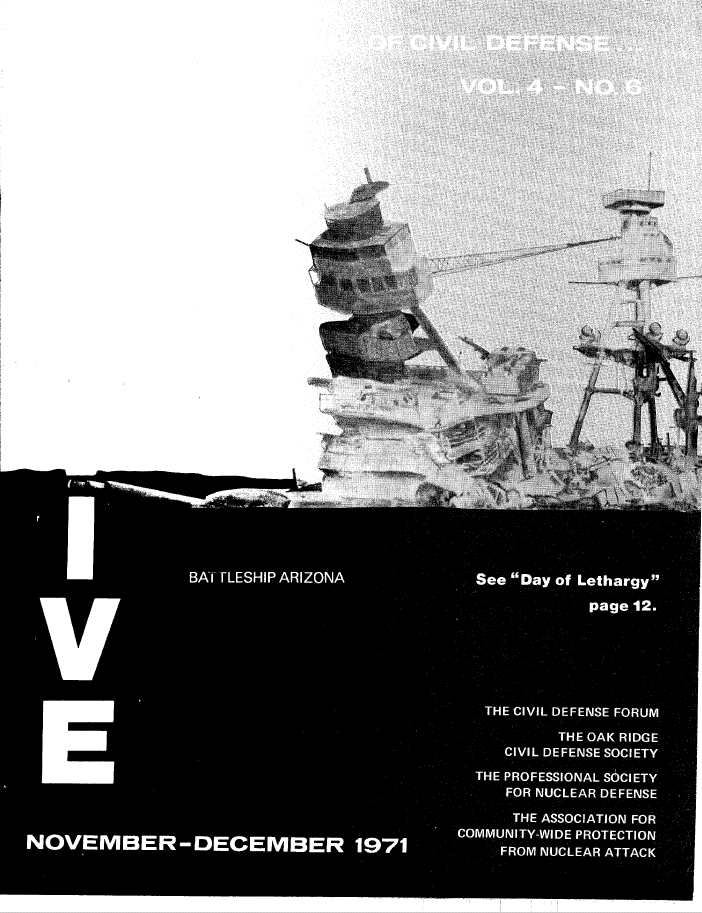 Journal of Civil Defense, 1971 Volume 4 Issue 6, Cover