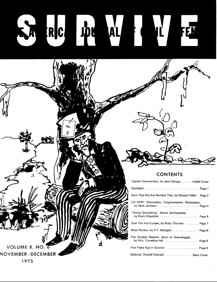 A black and white image of an article in the science journal.