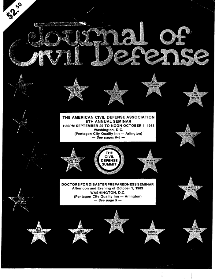 A black and white photo of the front cover of a journal.