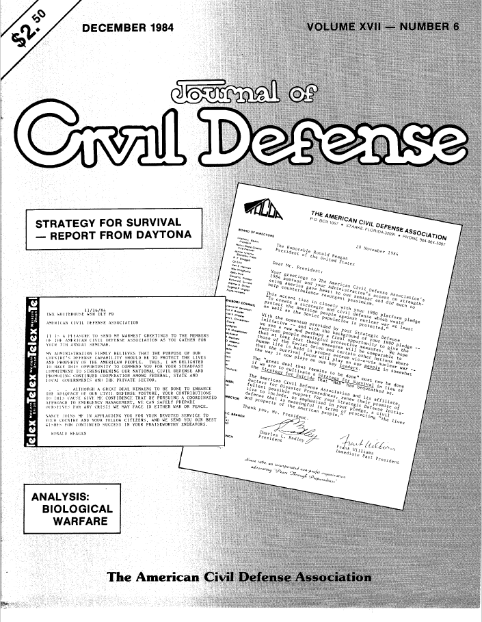 A black and white photo of civil defense