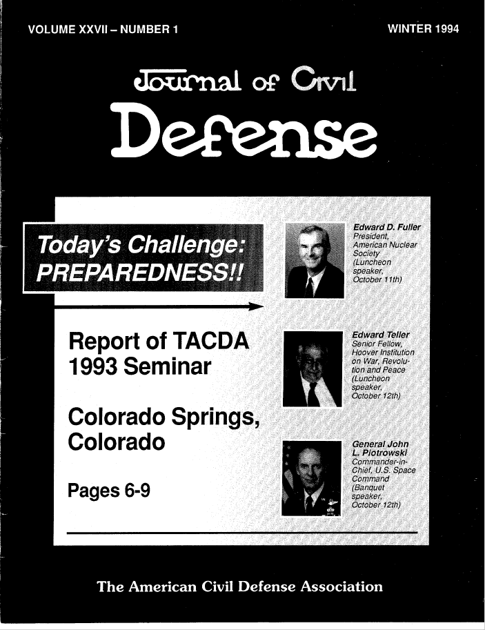 A black and white photo of the front page of a journal.