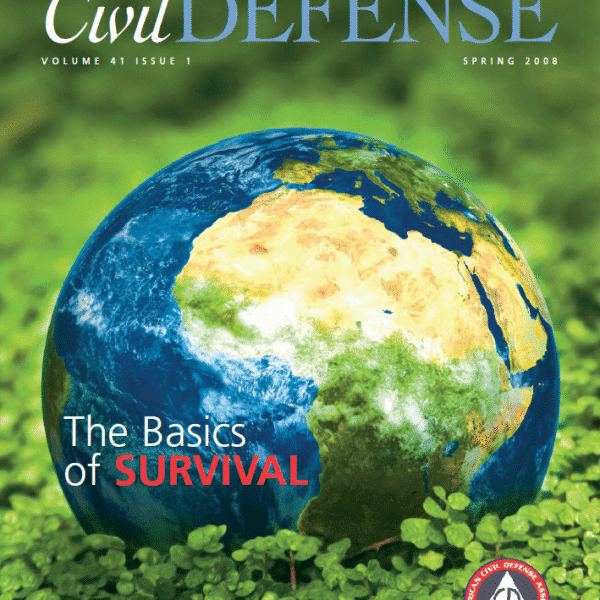 A magazine cover with an earth globe on it.