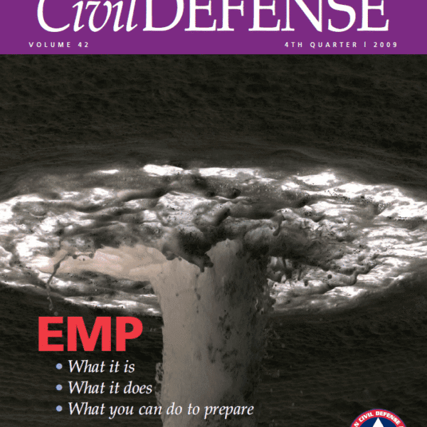 A magazine cover with an image of a bomb