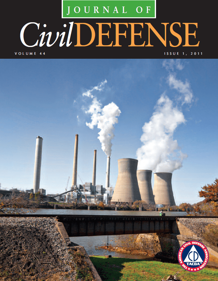 A picture of the front cover of civil defense magazine.