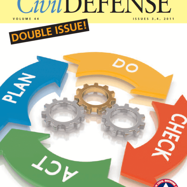 A circular diagram with arrows and gears in it.