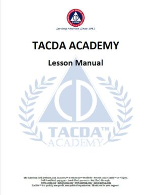 A tacda academy lesson manual cover.