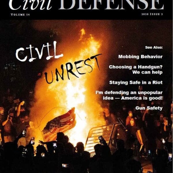 A magazine cover with an image of a fire.