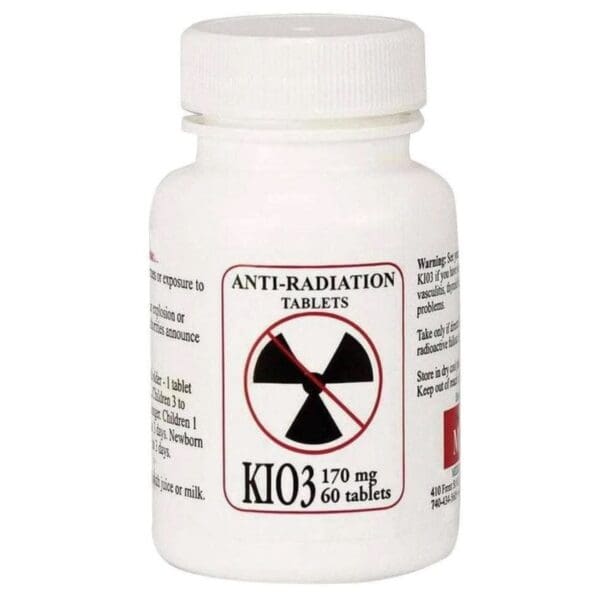 A bottle of tablets with the label " kio 3 1 7 0 mg 6 0 tablets ".