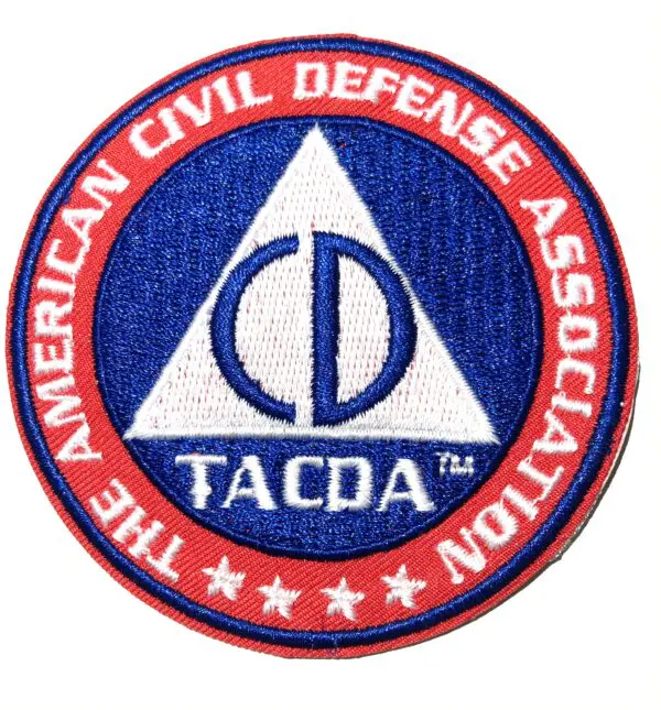 A patch of the american civil defense association.
