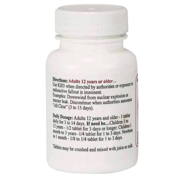 A bottle of pills with instructions on how to use them.