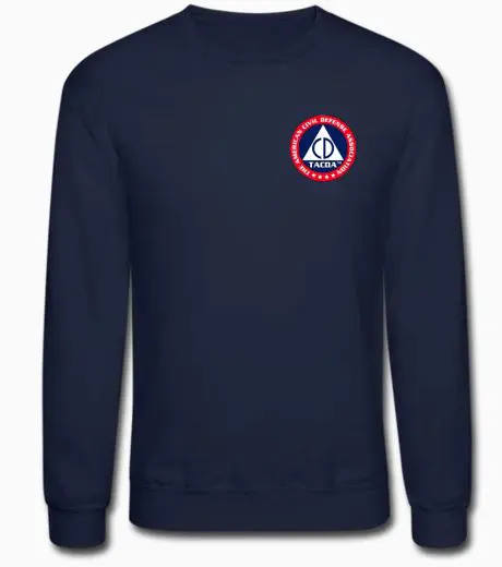 A navy blue sweatshirt with the harry potter logo.