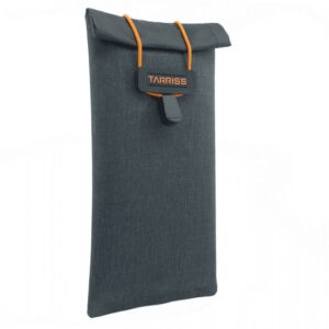 A phone case that is made of fabric.