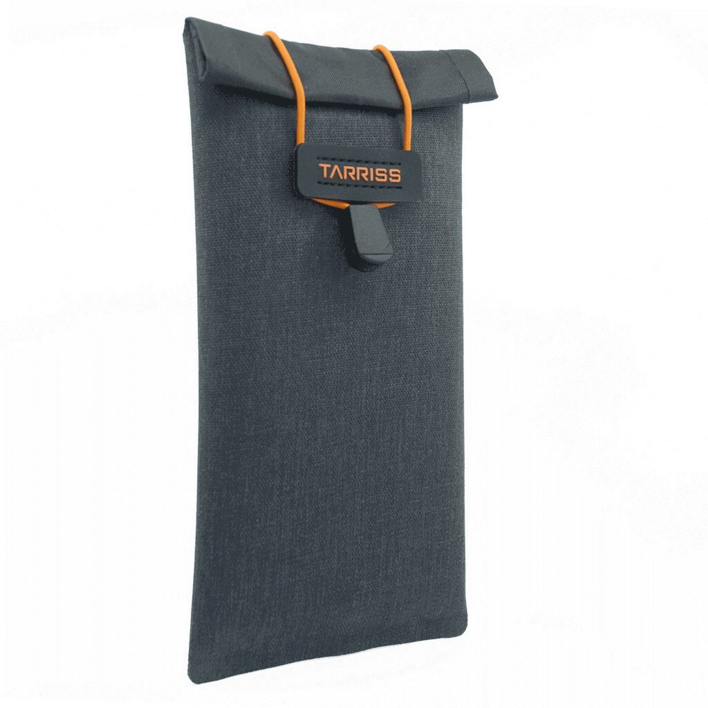 A phone case that is made of fabric.