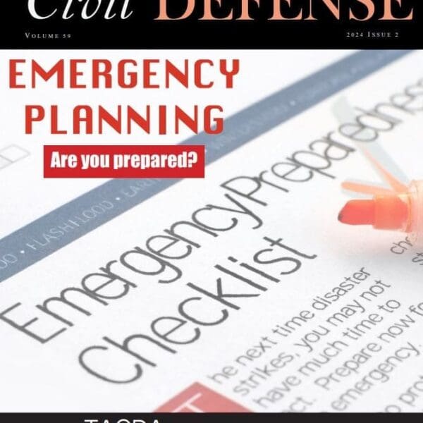 A close up of an emergency planning checklist