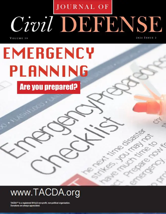 A close up of an emergency planning checklist