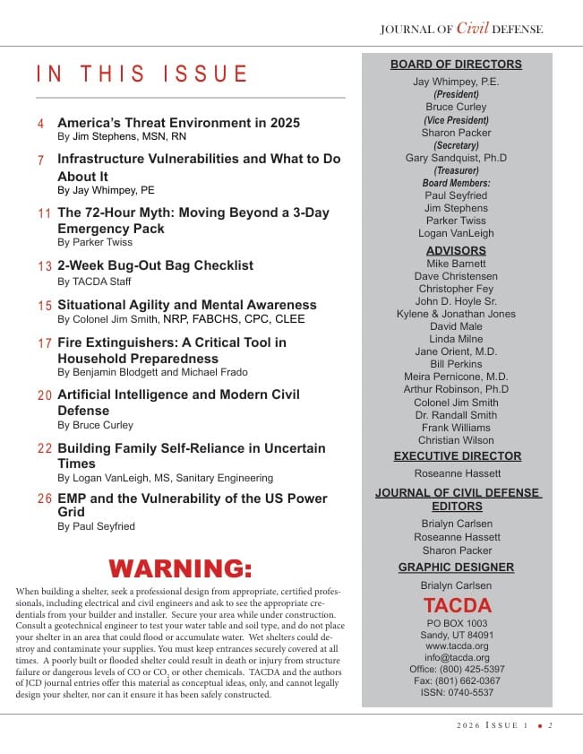 Journal of Civil Defense 2026, Vol. 61, I-1, Infrastructure Vulnerability - Image 2