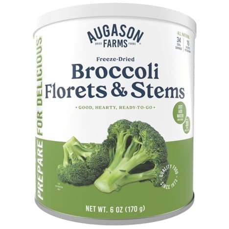 Freeze Dried Broccoli Florets Can