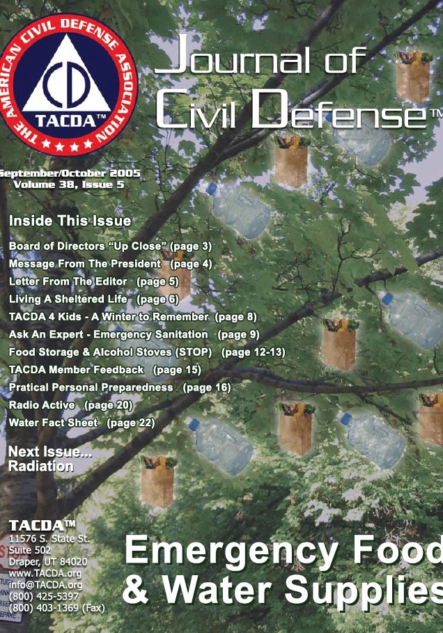 A magazine cover with an image of trees and water.