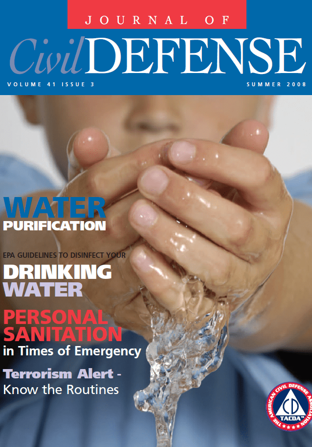 A person holding their hands in water while wearing an air mask.